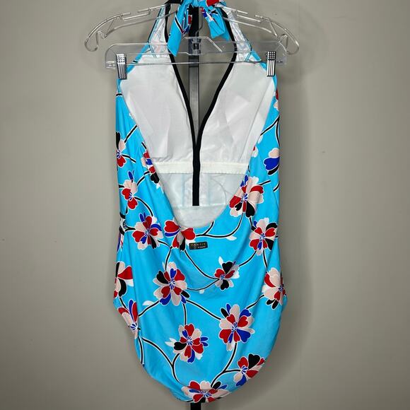 GBM-Sonsie by Gracing swimsuit-22W-plus‎ size, vibrant, sliming design, stretchy - Picture 2 of 5